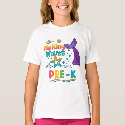 Pre-K Mermaid Back to School Shirt (Voorkant)
