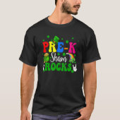 Pre-k Shamrocks Funny Rock Hands Shamrocks Patrick T-shirt (Voorkant)