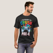 Pre-k Shirt For Boys Video Game Ck To School First (Voorkant volledig)