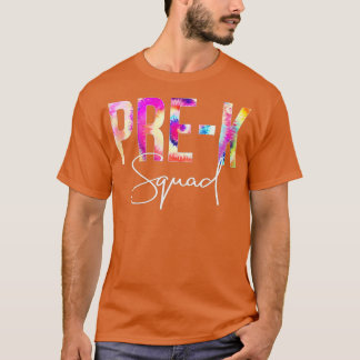 Pre-K Squad Tie Dye Terug naar schoolvrouwen appre T-shirt