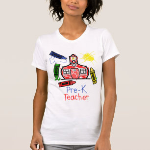 Pre-K Teacher T Shirt - Schoolhouse & Crayons