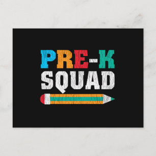 Pre-K-team terug naar school cadeau voor kleuters Briefkaart
