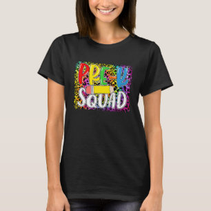 Pre K-troep Luipaard Terug naar school Pre K-leraa T-shirt