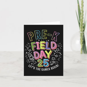 Pre-k Veldedag 2025 Laat de Spelen Beginnen Kinder Kaart