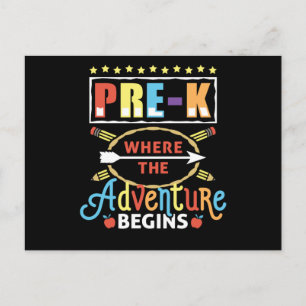 Pre-K waar het avontuur begint Briefkaart