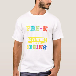 Pre K waar het avontuur begint terug te geven aan T-shirt
