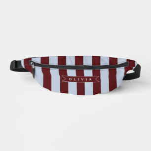 Pré-personnalisé Marron Bleu Cabana Rayé