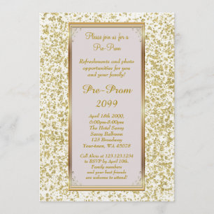 Pre-prom, pre-prom, zoete-zestien, glitter op ivoo kaart