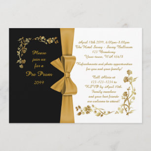 Pre-prom-uitnodiging, pre-prom, Quinceanera, Sweet Kaart