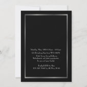 Pre PromJunior, Great Gatsby, Silver, zwart Save The Date (Achterkant)