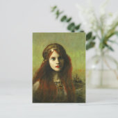 Pre-Raphaelite Girl  Briefkaart (Staand voorkant)