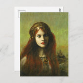 Pre-Raphaelite Girl  Briefkaart (Voorkant / Achterkant)
