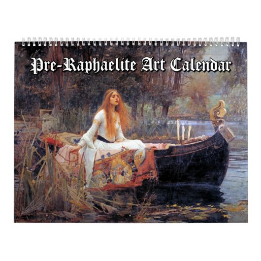 Pre-Raphaelite Kunst Kalender (Hoes)