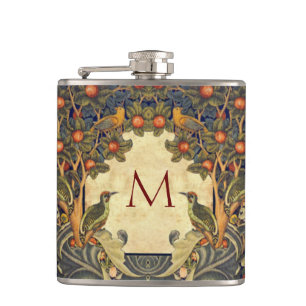 Pre Raphaelite Wm. Morris MONOGRAM Heupfles
