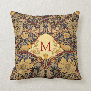 Pre Raphaelite Wm. Morris  MONOGRAM Kussen