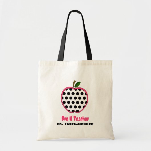 Pré sac de professeur de K - point de polka Apple (Devant)