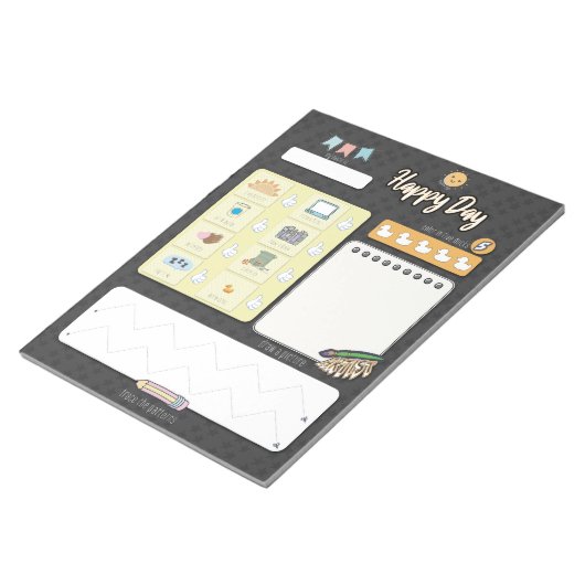 PRE-SCHOOL DAGELIJKSE PLANNER-notebookblocnote Notitieblok (Schuin)