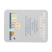 Pre-Shabbat checklist magneet (Horizontaal)