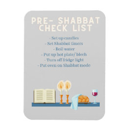 Pre-Shabbat checklist magneet