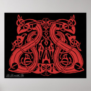 Pre Viking Red, afdrukken Poster