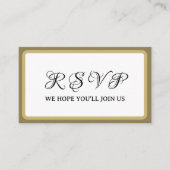 Pre-Wedding Golf Party Weekend Wit Goud Informatiekaartje (Voorkant)