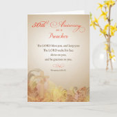 Preacher 50th Ordination Jubileum, Blessing Kaart (Gele Bloem)