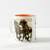 Preakness 138 tweekleurige koffiemok (Voorkant links)