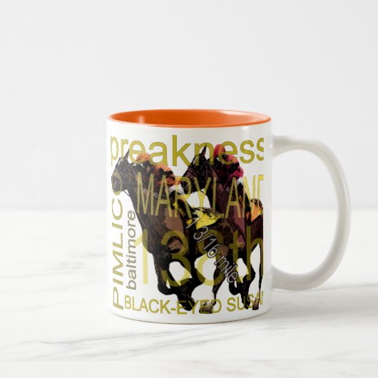 Preakness 138 tweekleurige koffiemok (Rechts)