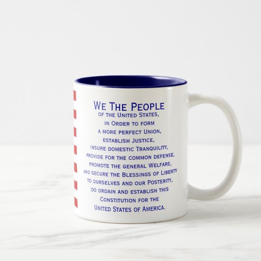 Préambule de la Constitution Drapeau Mug (Droit)