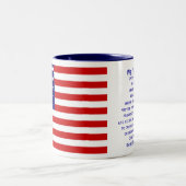Préambule de la Constitution Drapeau Mug (Centre)