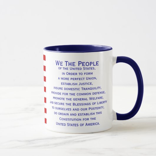 Préambule de la Constitution Drapeau Mug par Janz (Droite)
