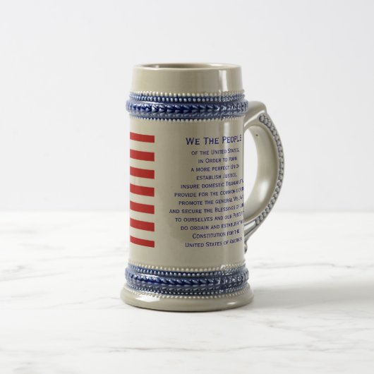 Préambule de la tasse de drapeau de constitution (Devant droit)