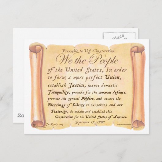 Preambule Grondwet H Briefkaart (Voorkant / Achterkant)