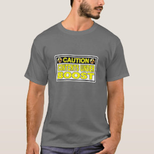 Précaution : POUSSÉE - T-shirt gris-foncé