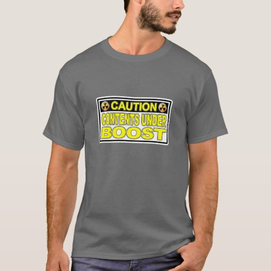 Précaution : POUSSÉE - T-shirt gris-foncé (Devant)