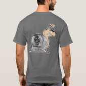 Précaution : POUSSÉE - T-shirt gris-foncé (Dos)