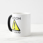 Précaution : Tasse sensible à la chaleur liquide (Devant gauche)