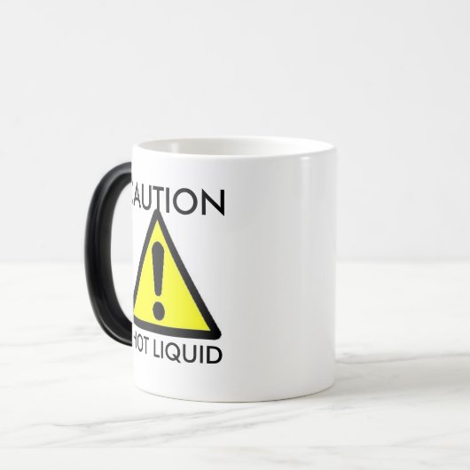 Précaution : Tasse sensible à la chaleur liquide (Devant gauche)