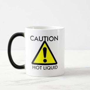 Précaution : Tasse sensible à la chaleur liquide