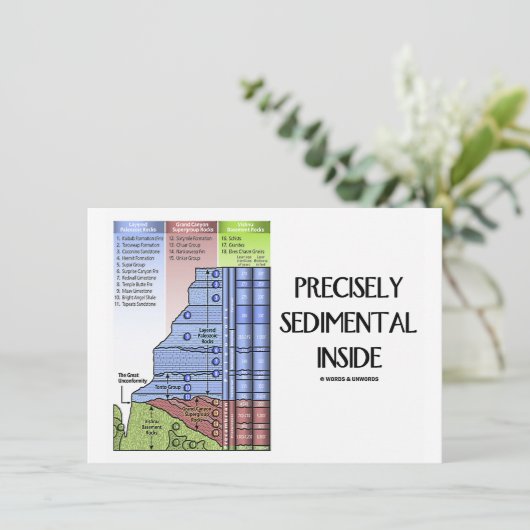 Precies sedimental Inside (Grand Canyon Layers) Kaart (Staand voorkant)