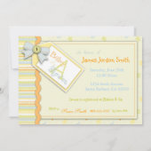 Précieuse carte d'invitation pour bébés (Dos)