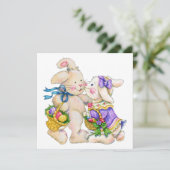 Précieuse invitation de Pâques (chasse aux oeufs ? (Debout devant)