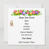 Précieuse invitation de Pâques (chasse aux oeufs ? (Dos)