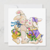 Précieuse invitation de Pâques (chasse aux oeufs ? (Devant)