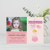 Précieuse invitation du Princess Party (rose) (Debout devant)