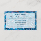 Précieux carte de visite de gemme saphir (Dos)