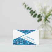 Précieux carte de visite de pierres saphir (Debout devant)