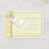 Précieux Carte pour notes de rappel de bébé (Dos)