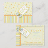 Précieux Carte pour notes de rappel de bébé (Devant / Derrière)