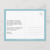 Précieux Damask Baby Boy Faire-part de naissance (Dos)